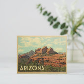 Carte Postale Vintage voyage Arizona Red Rocks (Debout devant)
