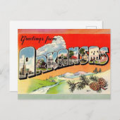 Carte postale Vintage voyage Arkansas (Devant / Derrière)