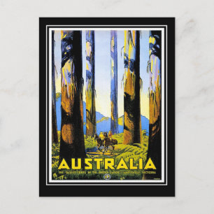 Carte postale Vintage voyage Australie