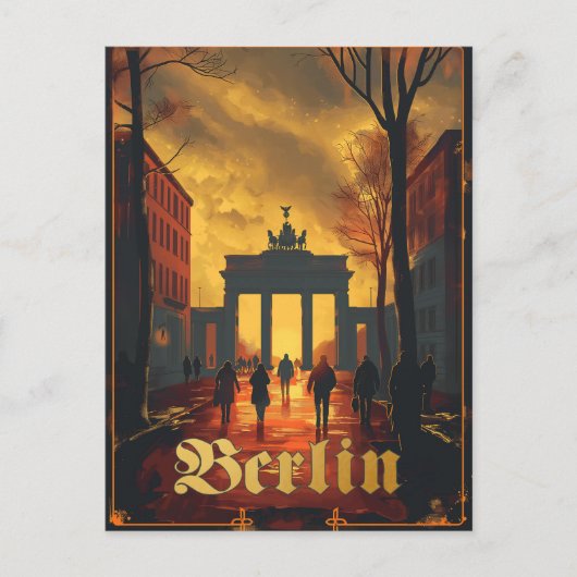 Carte Postale Vintage voyage Berlin, Allemagne (Devant)