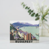 Carte Postale Vintage voyage Budapest Hongrie (Debout devant)