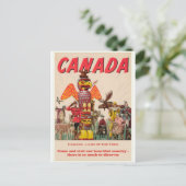 Carte postale Vintage voyage Canada (Debout devant)