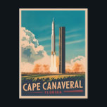 Carte Postale Vintage voyage Cape Canaveral Florida Retro Pittor<br><div class="desc">Découvrez l'héritage de Cape Canaveral et célébrez ses contributions durables à l'exploration spatiale avec ce design d'inspiration vintage unique. Laissez son charme nostalgique vous transporter dans un monde de découverte et d'inspiration,  où chaque regard est un rappel du potentiel sans limite de l'humanité parmi les étoiles.</div>