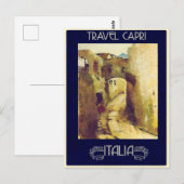 Carte postale Vintage voyage Capri, Italie (Devant / Derrière)