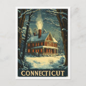 Carte Postale Vintage voyage Connecticut USA (Devant)