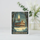 Carte Postale Vintage voyage Connecticut USA (Debout devant)