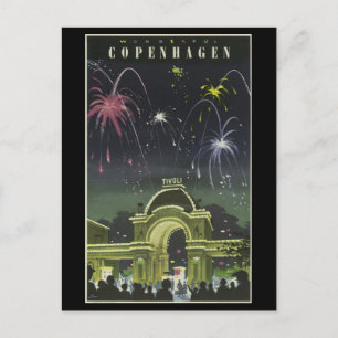 Carte postale Vintage voyage-Copenhague