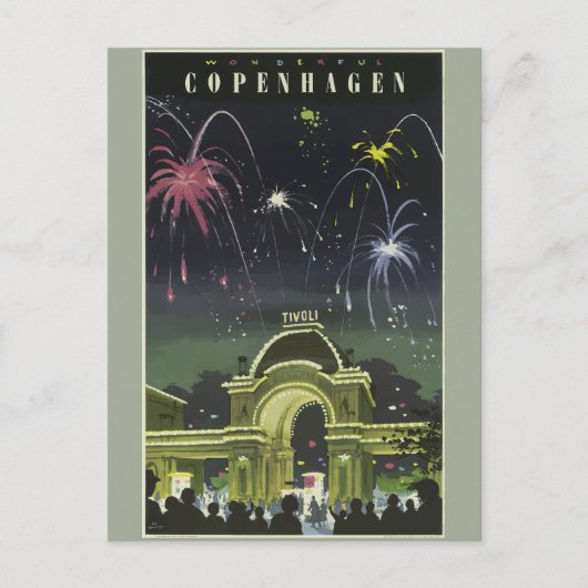 Carte Postale Vintage voyage Copenhague Allemagne (Devant)