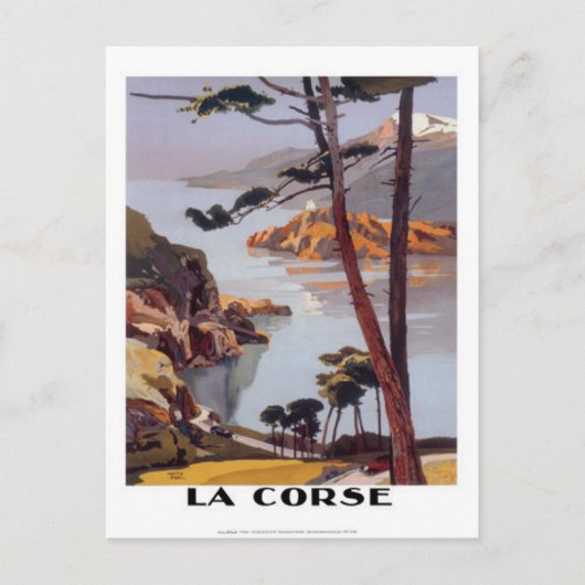 Carte Postale Vintage voyage Corse - (Devant)