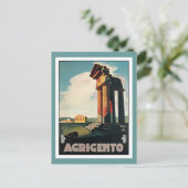 Carte Postale Vintage voyage d'Agrigento Italie (Debout devant)