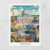 Carte Postale Vintage voyage d'art élégant du Vatican (Devant)