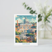 Carte Postale Vintage voyage d'art élégant du Vatican (Debout devant)