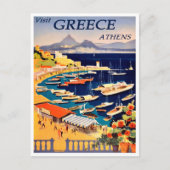 Carte postale Vintage voyage d'Athènes, Grèce (Devant)