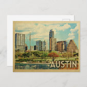 Carte Postale Vintage voyage d'Austin Texas (Devant / Derrière)