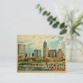 Carte Postale Vintage voyage d'Austin Texas (Debout devant)