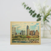 Carte Postale Vintage voyage d'Austin Texas (Debout devant)