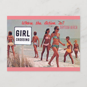 Carte postale Vintage voyage Daytona Beach Florida