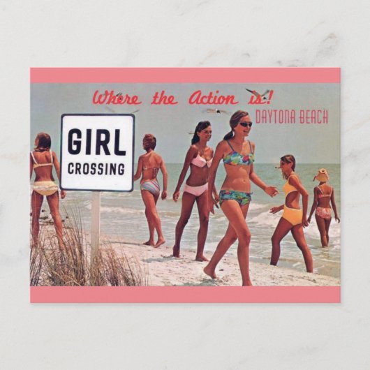 Carte postale Vintage voyage Daytona Beach Florida (Devant)