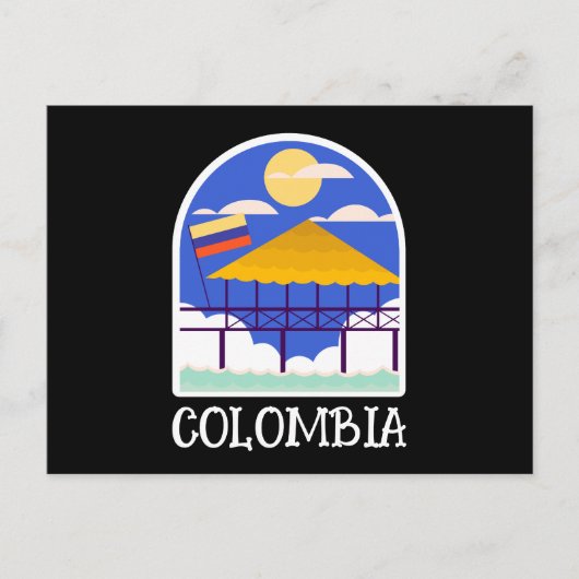 Carte Postale Vintage voyage de Colombie (Devant)