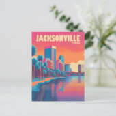 Carte Postale Vintage voyage de Jacksonville Florida (Debout devant)