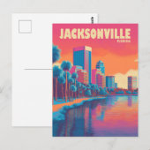 Carte Postale Vintage voyage de Jacksonville Florida (Devant / Derrière)