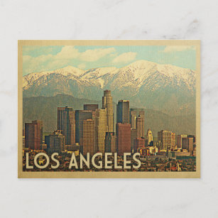 Carte Postale Vintage voyage de Los Angeles en Californie