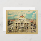 Carte postale Vintage voyage de Mexico (Devant / Derrière)