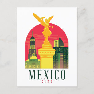 Carte postale Vintage voyage de Mexico