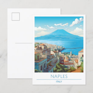 Carte Postale Vintage voyage de Naples Italie