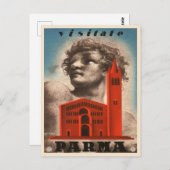 Carte postale Vintage voyage de Parme, Italie (Devant / Derrière)