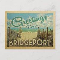 Vintage voyage de plage de Bridgeport