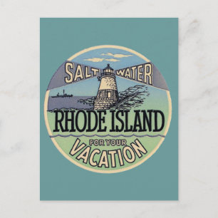 Carte Postale Vintage voyage de Rhode Island