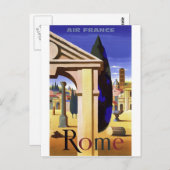 Carte Postale Vintage voyage de Rome (Devant / Derrière)