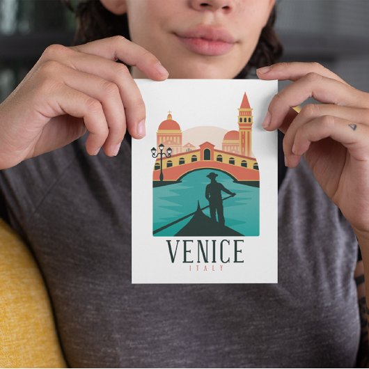 Carte Postale Vintage voyage de Venise