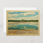 Carte Postale Vintage voyage de Yellowstone (Devant / Derrière)