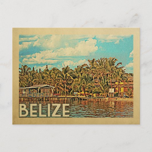 Carte Postale Vintage voyage du Belize (Devant)