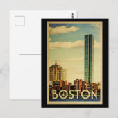 Carte Postale Vintage voyage du Massachusetts de Boston (Devant / Derrière)
