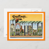 Carte Postale Vintage voyage du Montana (Devant / Derrière)