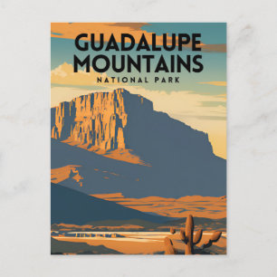Carte Postale Vintage voyage du parc national des Monts Guadalup