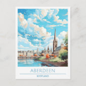 Carte Postale Vintage voyage écossais d'Aberdeen (Devant)