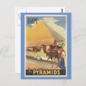 Carte postale Vintage voyage égyptienne (Devant / Derrière)