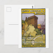 Carte postale Vintage voyage ferroviaire d'Irlande (Devant / Derrière)