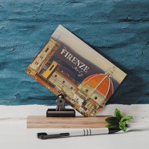 Carte Postale Vintage voyage Florence Firenze Italie Eglise Duom