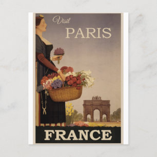 Carte postale Vintage voyage France Paris