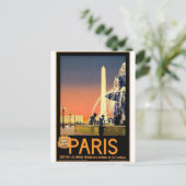 Carte postale Vintage voyage France Paris (Debout devant)