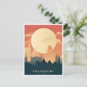 Carte Postale Vintage voyage Frankfurt Skyline Allemagne Vintage (Debout devant)