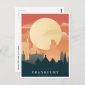 Carte Postale Vintage voyage Frankfurt Skyline Allemagne Vintage (Devant / Derrière)