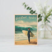 Carte Postale Vintage voyage Gold Coast Australie Retro Pittores (Debout devant)