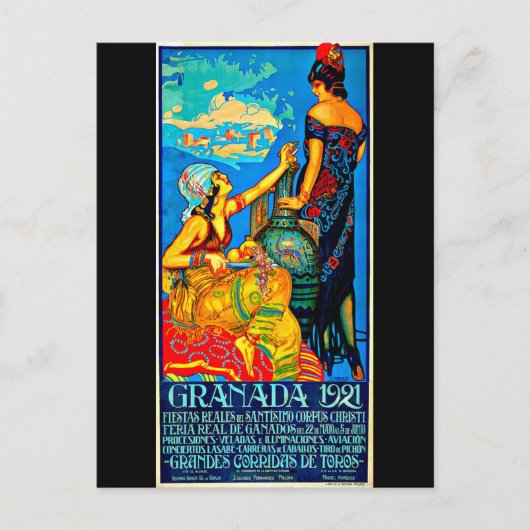 Carte postale Vintage voyage-Grenade (Devant)