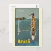 Carte Postale Vintage voyage Hawaii (Devant / Derrière)